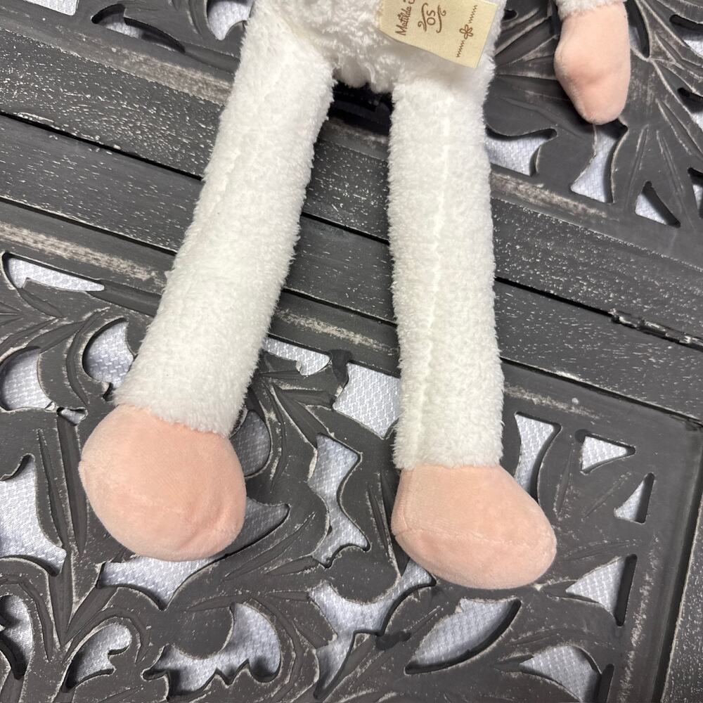 Matilda Jane Lamb Plush Stuffed Animal Doll with Dress Outfit and Yellow Glasses - Picture 10 of 13